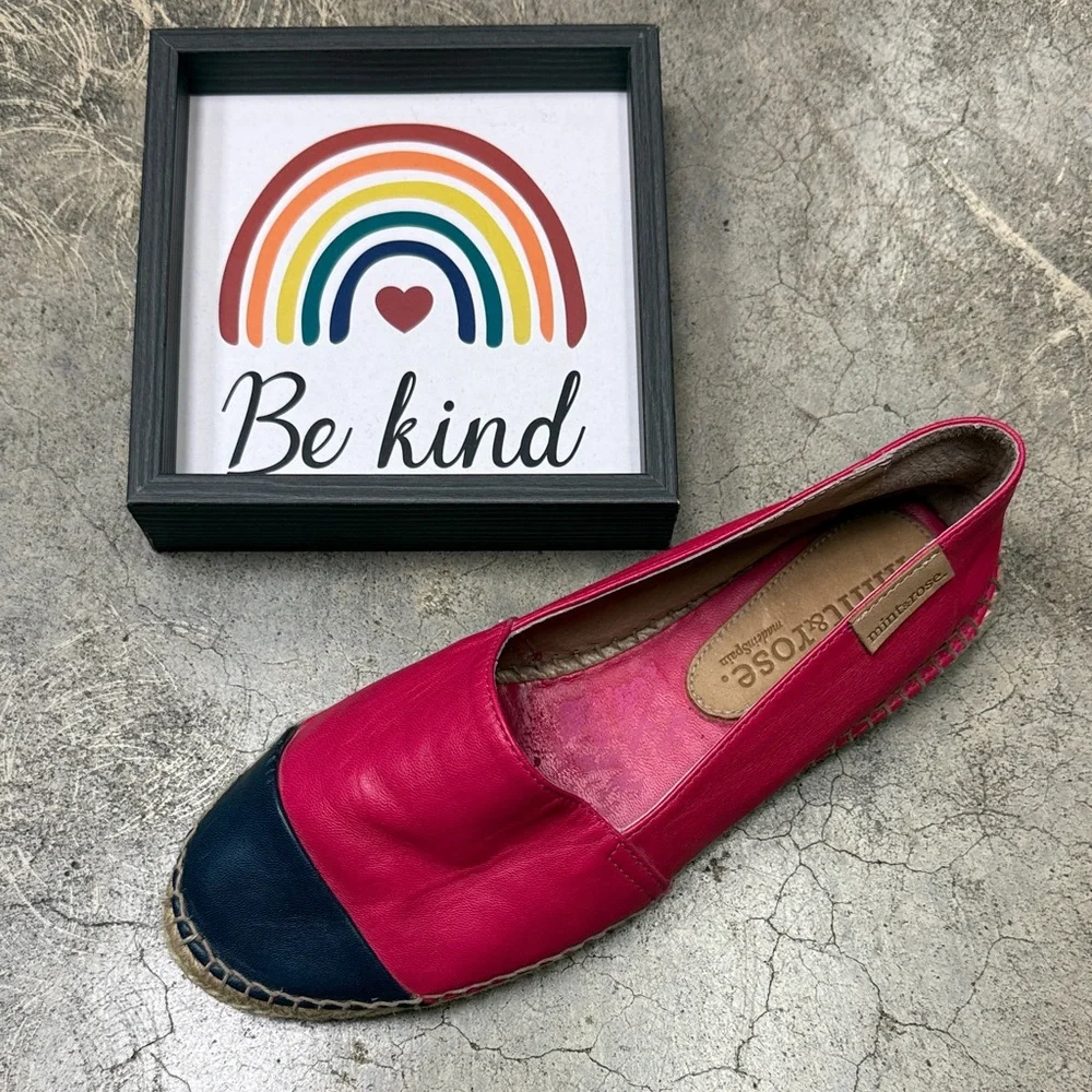 * Vibrant Pink and Navy Espadrille by Soludos